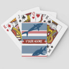Cartes de jeu customisées de requin