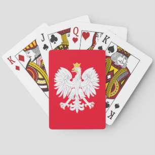 Cartes de jeu d'aigle polonais