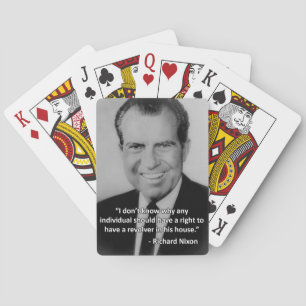Cartes de jeu d'Anti-Arme à feu de Richard Nixon