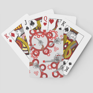 Cartes de jeu d'arme à feu de casquette
