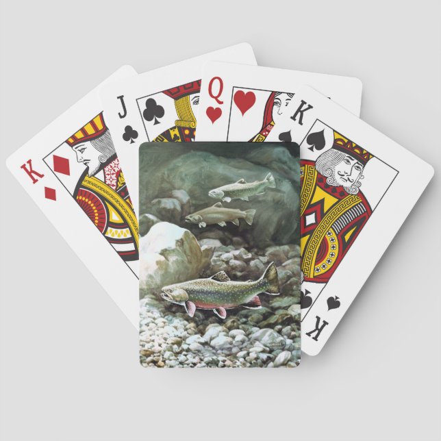 Cartes de jeu d'art de poissons (dos)