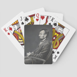 Cartes de jeu d'art de portrait d'Abraham Lincoln