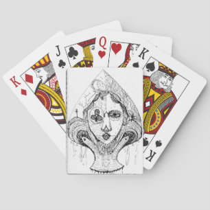 Cartes de jeu d'as de pique