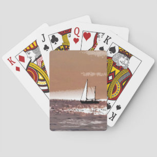 CARTES DE JEU DE BATEAU À VOILE