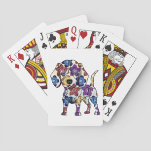 Cartes de jeu de beagle