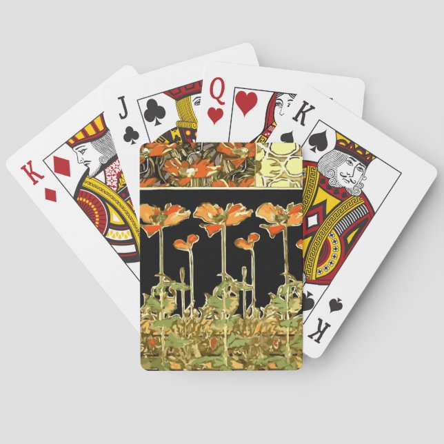 Cartes de jeu de bicyclette de decoratifs d'art (dos)