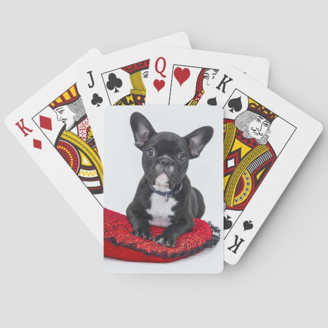 Cartes de jeu de bouledogue français (dos)