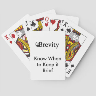 Cartes de jeu de brièveté