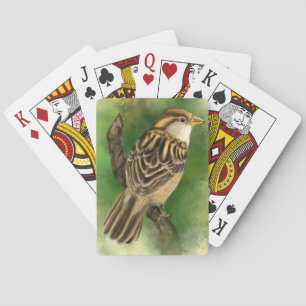 Cartes De Jeu De Bruant Beau Oiseau
