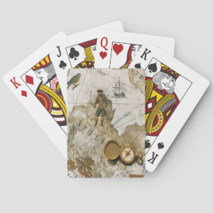 Cartes de jeu de carte de pirate