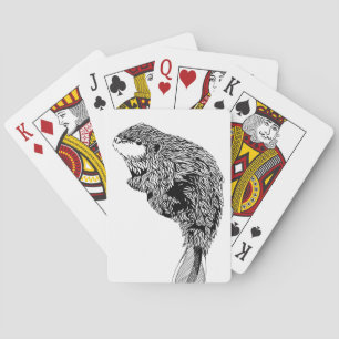 Cartes de jeu de castor