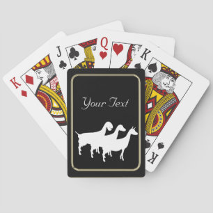 Cartes de jeu de chèvre laitière