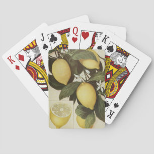 Cartes de jeu de citron