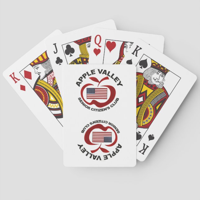 Cartes de jeu de club de vieillards de vallée (dos)