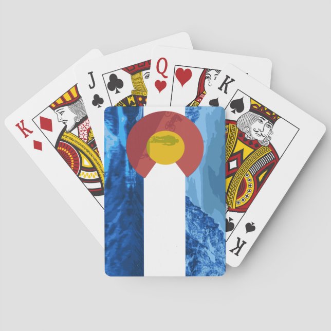 Cartes de jeu de cycliste du Colorado (dos)