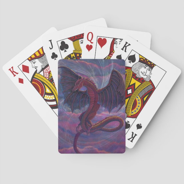 Cartes de jeu de dragon (dos)