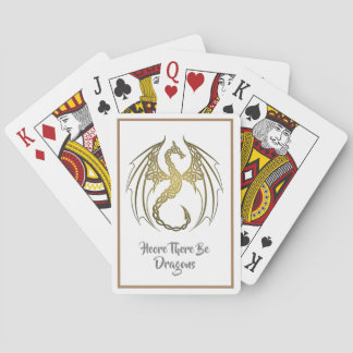 Cartes de jeu de dragon celte