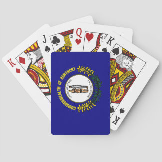 Cartes de jeu de drapeau d'état du Kentucky
