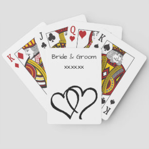 Cartes de jeu de faveur de mariage