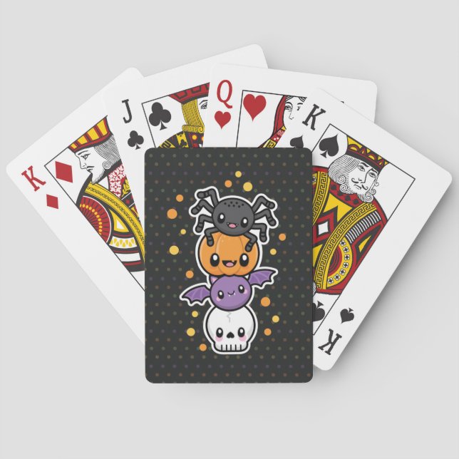 Cartes de jeu de festins de Halloween (dos)