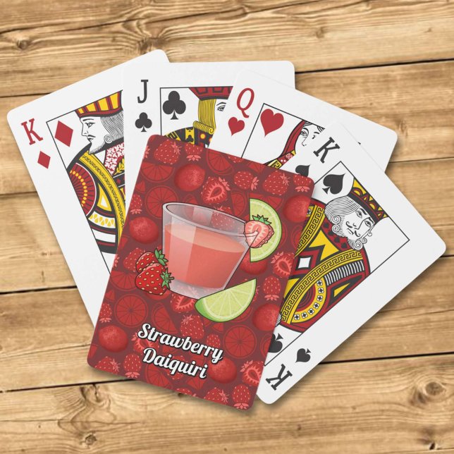Cartes de jeu de fraises Daiquiri (Créateur téléchargé)