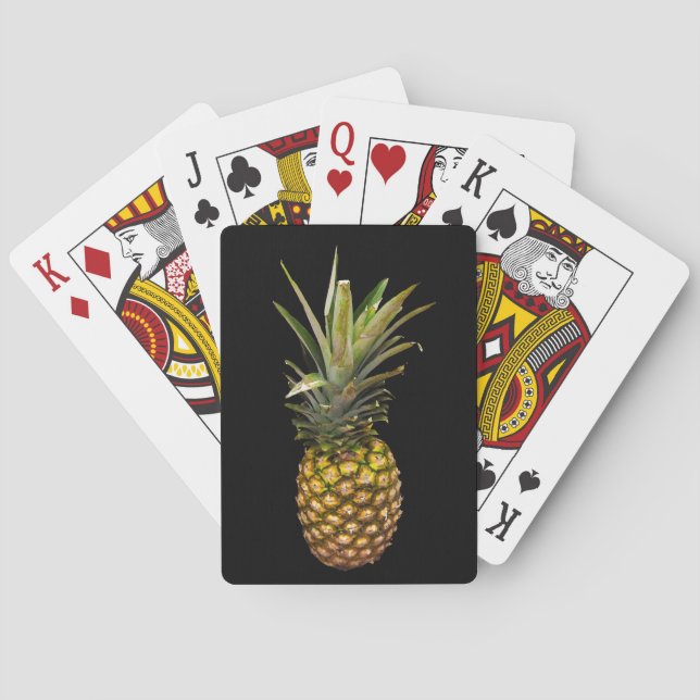 Cartes de jeu de fruit d'ananas (dos)