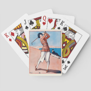 Cartes de jeu de golf vintages des années 1920