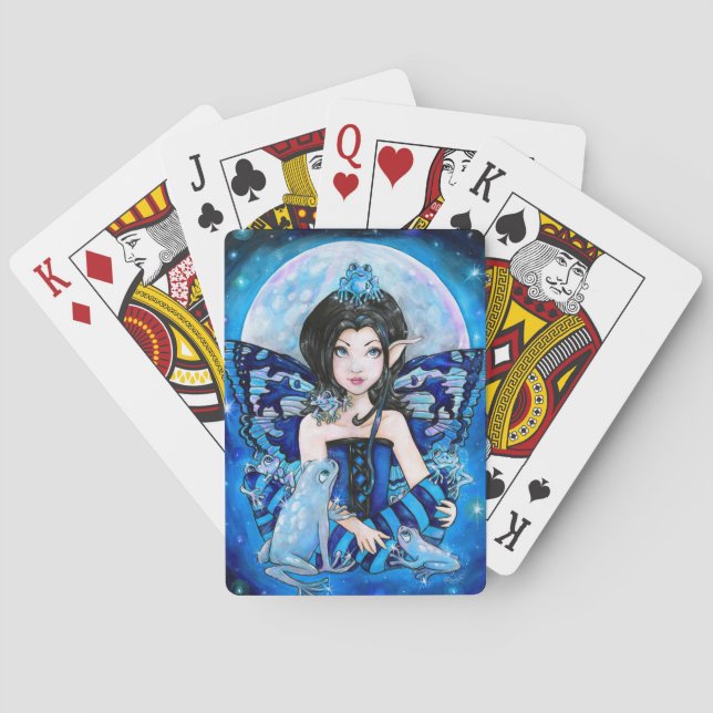 Cartes de jeu "de grenouilles de lune" (dos)