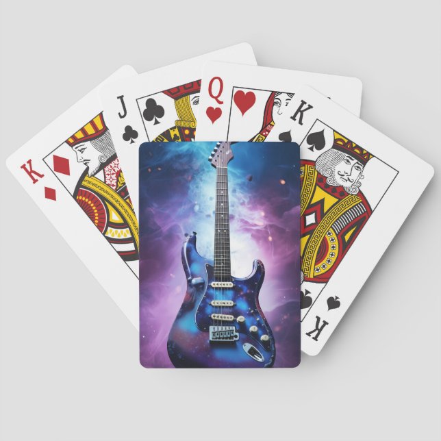 CARTES DE JEU DE GUITARE ÉLECTRIQUE (dos)