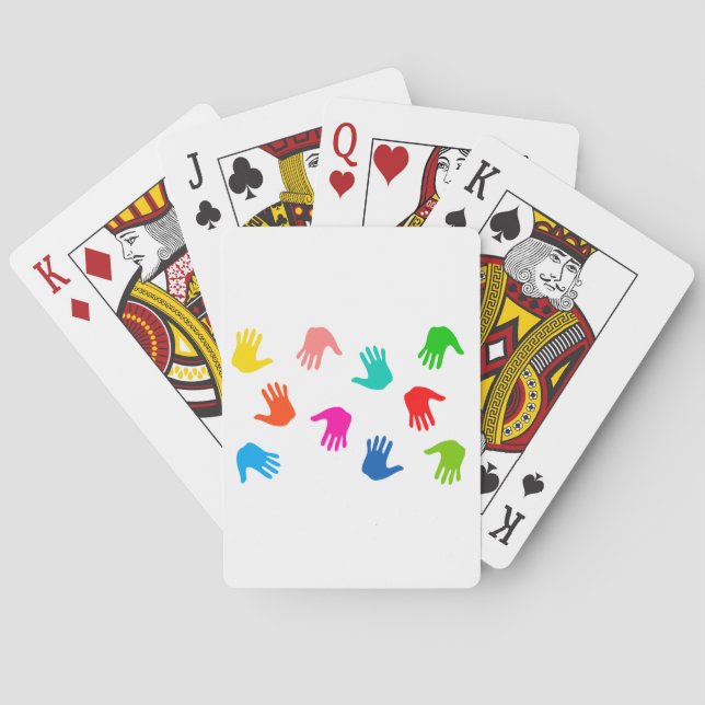 Cartes de jeu de Handprints (dos)