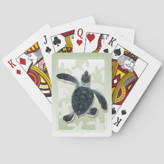 Cartes de jeu de Hatchling de tortue verte
