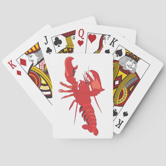Cartes de jeu de homard d'événement du Maine (dos)