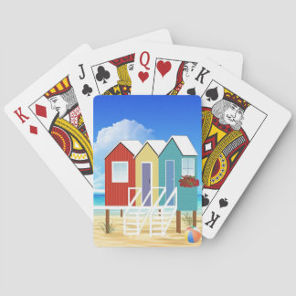 Cartes de jeu de hutte de plage