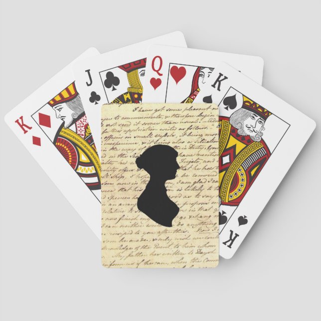 Cartes de jeu de Jane Austen (dos)