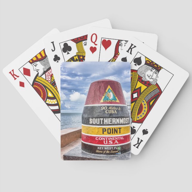 Cartes de jeu de Key West la Floride (dos)