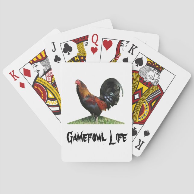 Cartes de jeu de la vie de Gamefowl (dos)