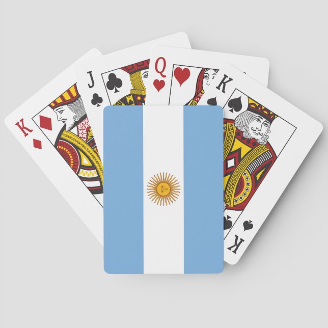 Cartes de jeu de l'Argentine (dos)
