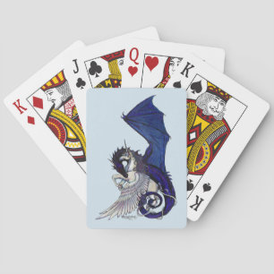 Cartes de jeu de licorne et de dragon