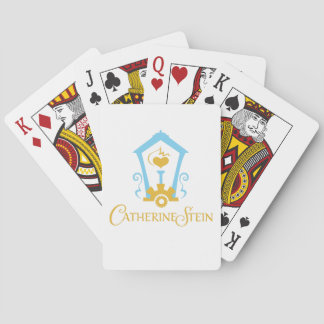 Cartes de jeu de logo de lampe de gaz de Catherine
