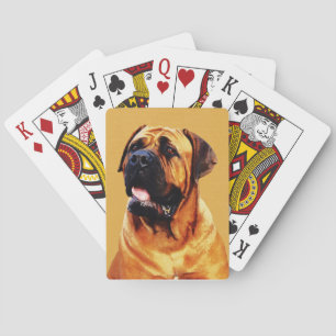 Cartes de jeu de mastiff de Taureau