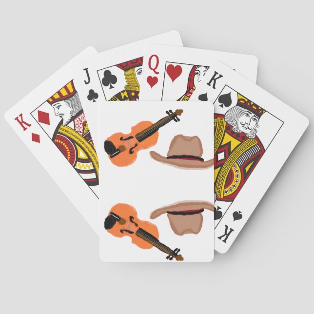 Cartes de jeu de musique country (dos)