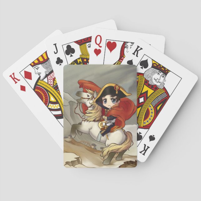 Cartes de jeu de napoléon de Chibi ! (dos)