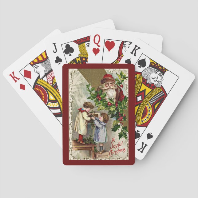 Cartes de jeu de Noël (dos)