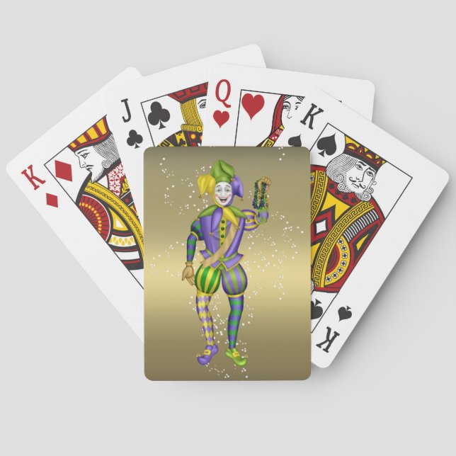 Cartes de jeu de partie de mardi gras (dos)