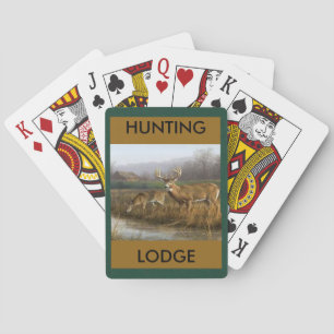 Cartes de jeu de pavillon de chasse