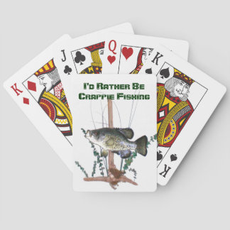 Cartes de jeu de pêche de crapet
