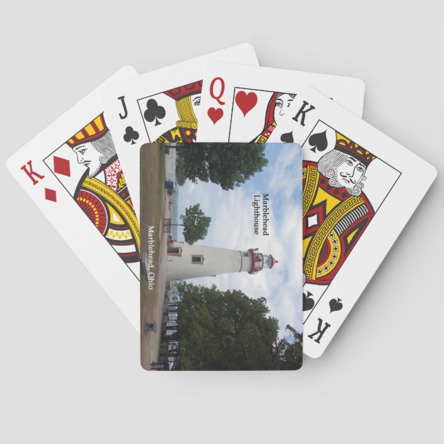 Cartes de jeu de phare de Marblehead (dos)