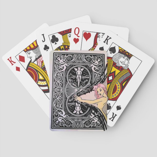 cartes de jeu de pin-up (dos)