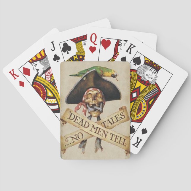 Cartes de jeu de pirates morts (dos)