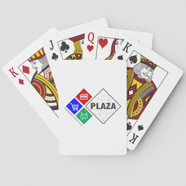 Cartes de jeu de plaza, visages standard d'index (dos)